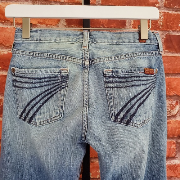 7 For All Mankind Denim - 7FAM Dojo light wash flare jeans 25x29.5